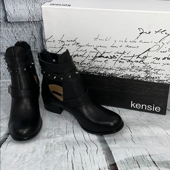 NEW KENSIE STUDDED ANKLE BOOTS - Picture 4 of 8